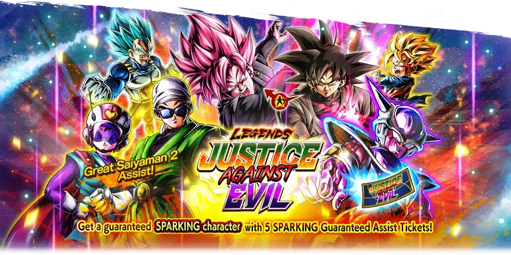 Tirage de ticket SPARKING garanti LEGENDS JUSTICE AGAINST EVIL