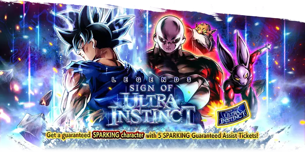 Tirage de ticket SPARKING garanti LEGENDS SIGN OF ULTRA INSTINCT