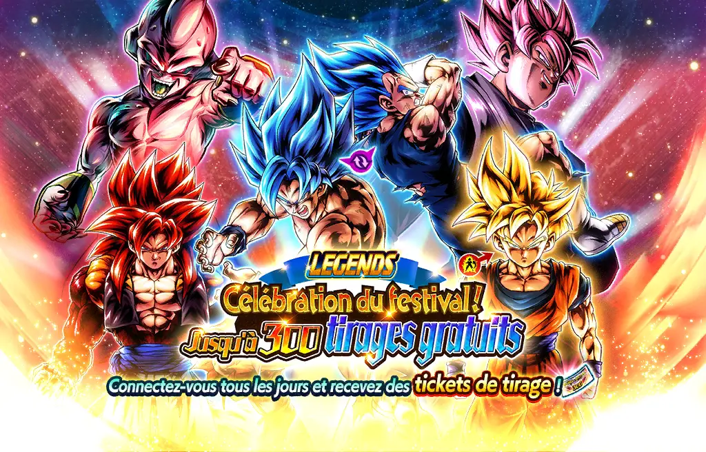 Célébration du LEGENDS FESTIVAL ! Jusqu'à 300 tirages gratuits !