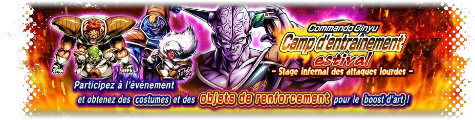 Commando Ginyu - Camp d'entraînement estival - Stage infernal des attaques lourdes -