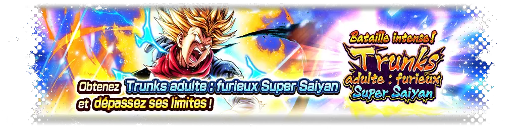 Bataille intense ! Trunks adulte : furieux Super Saiyan