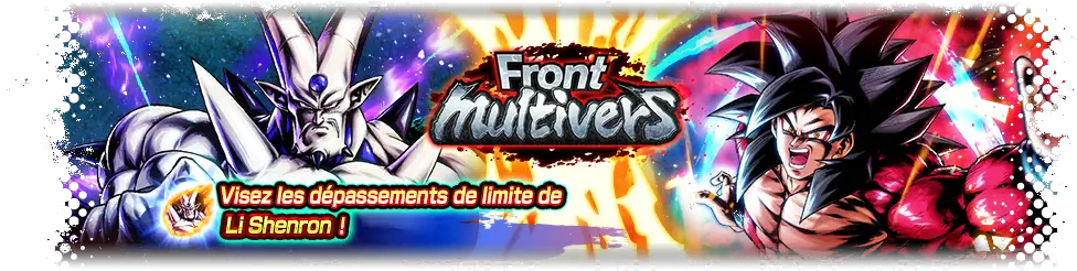 Front multivers VS Son Goku Super Saiyan 4 ultra puissance max