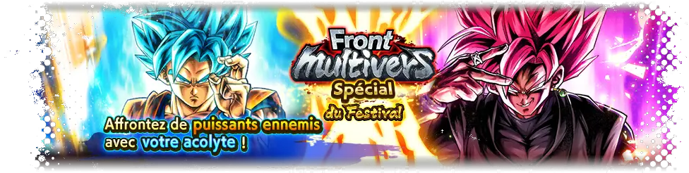 Front multivers spécial du festival VS Goku Black Super Saiyan Rosé