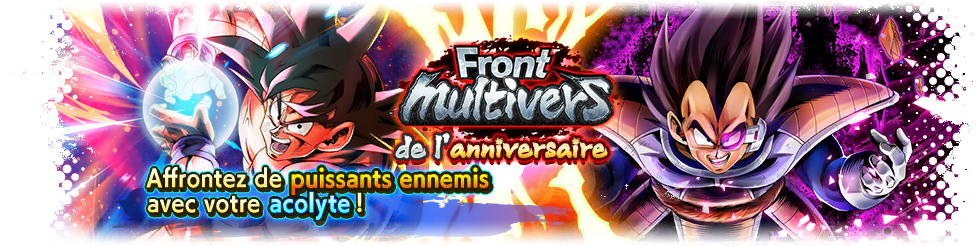 Front multivers de l'anniversaire VS Vegeta