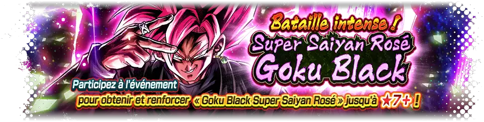 Bataille intense ! Goku Black Super Saiyan Rosé