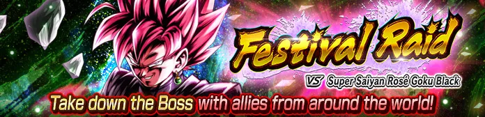 Raid du festival VS Goku Black Super Saiyan Rosé