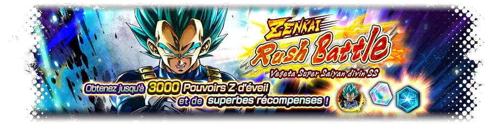 ZENKAI Rush Battle - Vegeta Super Saiyan divin SS -